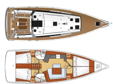Boot mieten Lefkáda günstig Oceanis 45