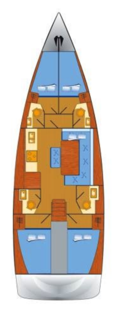 Ein Dufour Dufour 460 Grand Large mieten in Kaštela
