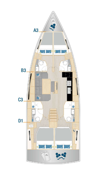 Segelboot mieten in Kaštela - Hanse Hanse 460