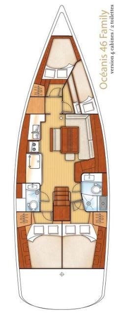 YachtCharter in Álimos - Bénéteau Oceanis 46 auf SamBoat