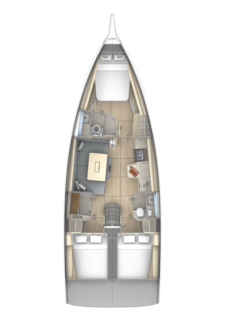 YachtCharter in Marseille - Dufour Dufour 41 auf SamBoat
