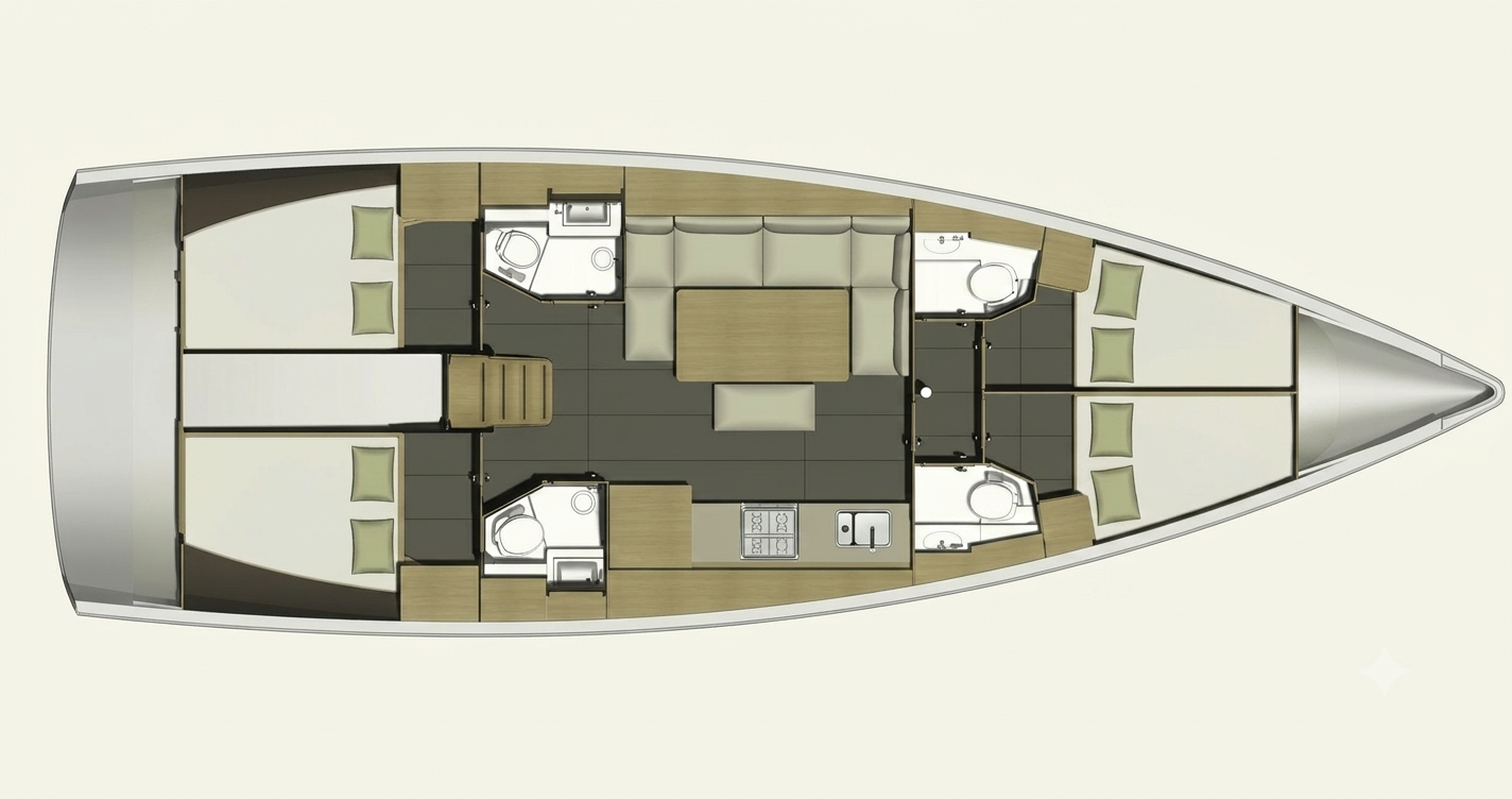 Vermietung Segelboot Dufour mit Führerschein