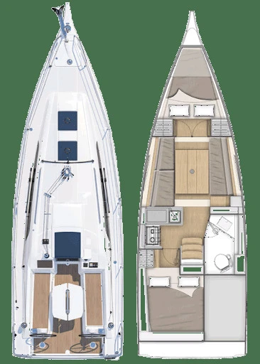 Segelboot mieten in Ajaccio - Bénéteau Oceanis 30.1