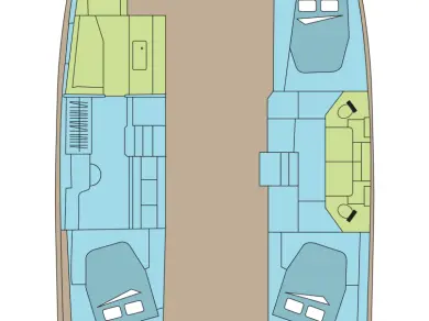Katamaran mieten in Nassau - Fountaine Pajot Fountaine Pajot FP 44 Maestro - 3 + 2 cab.