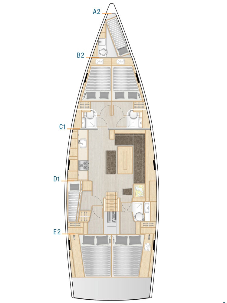 Ein Hanse Hanse 508 mieten in Kaštela