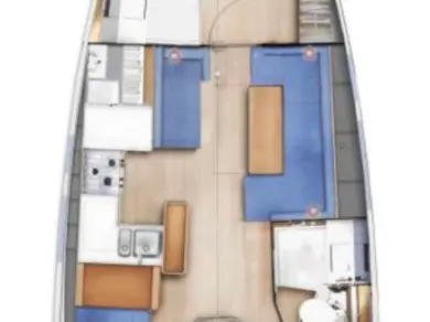 Bootsverleih Jeanneau Sun Odyssey 410 Gouviá Samboat