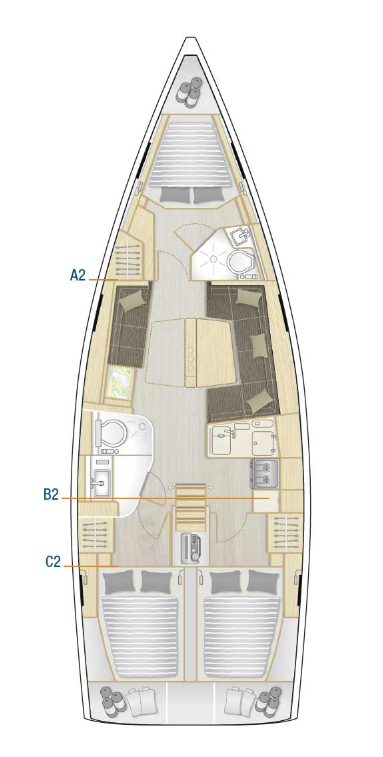 Segelboot mieten in Kaštela - Hanse Hanse 418