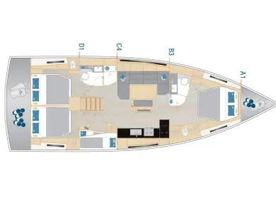 Bootsverleih Hanse Hanse 460 Kaštela Samboat