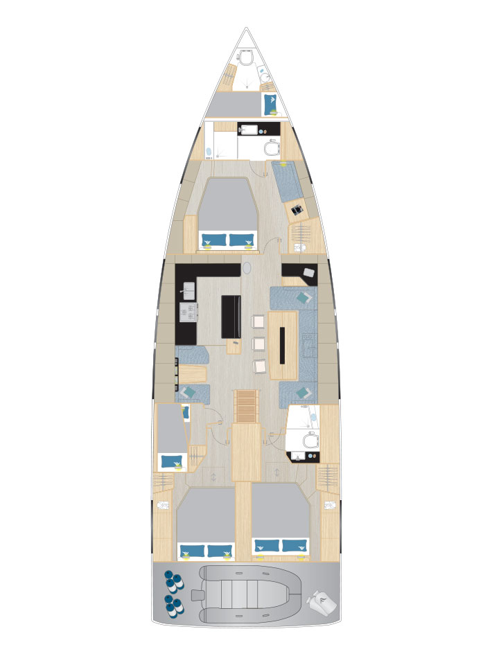 Segelboot mieten in Kaštela - Hanse Hanse 590