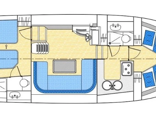 Vermietung Motorboot Pénichette mit Führerschein