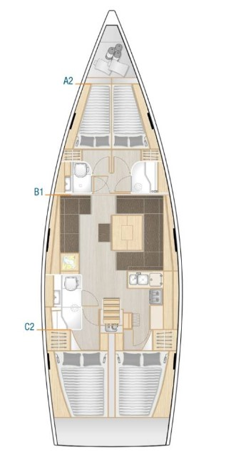 Boot mieten Punat günstig Hanse 458