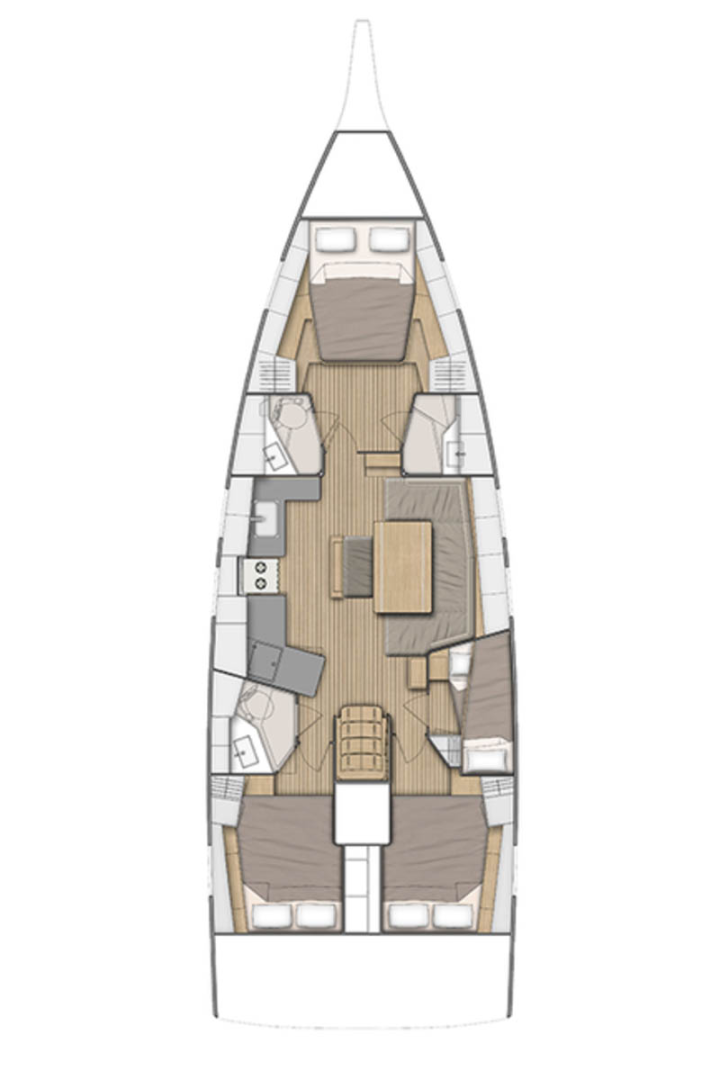Bootsverleih Bénéteau Oceanis 46.1 Seget Donji Samboat