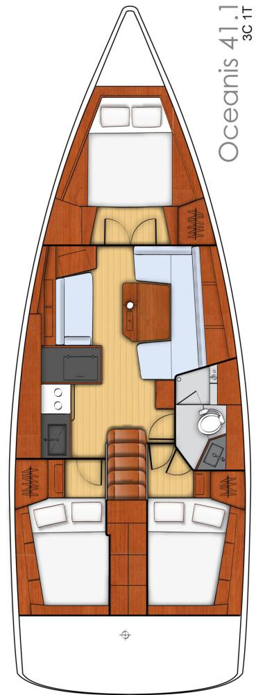 Vermietung Segelboot Bénéteau mit Führerschein