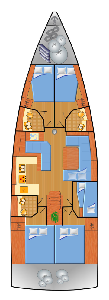 Boot mieten Pula günstig Oceanis 51.1