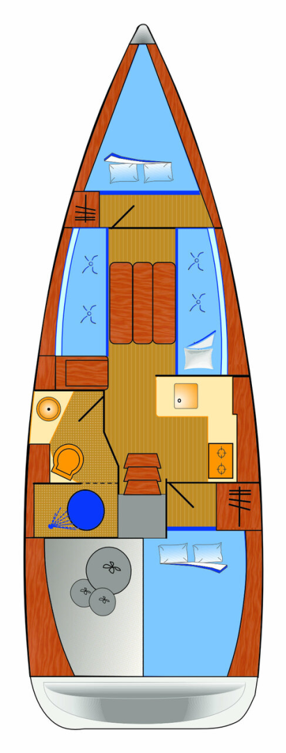 Vermietung Segelboot Jeanneau mit Führerschein