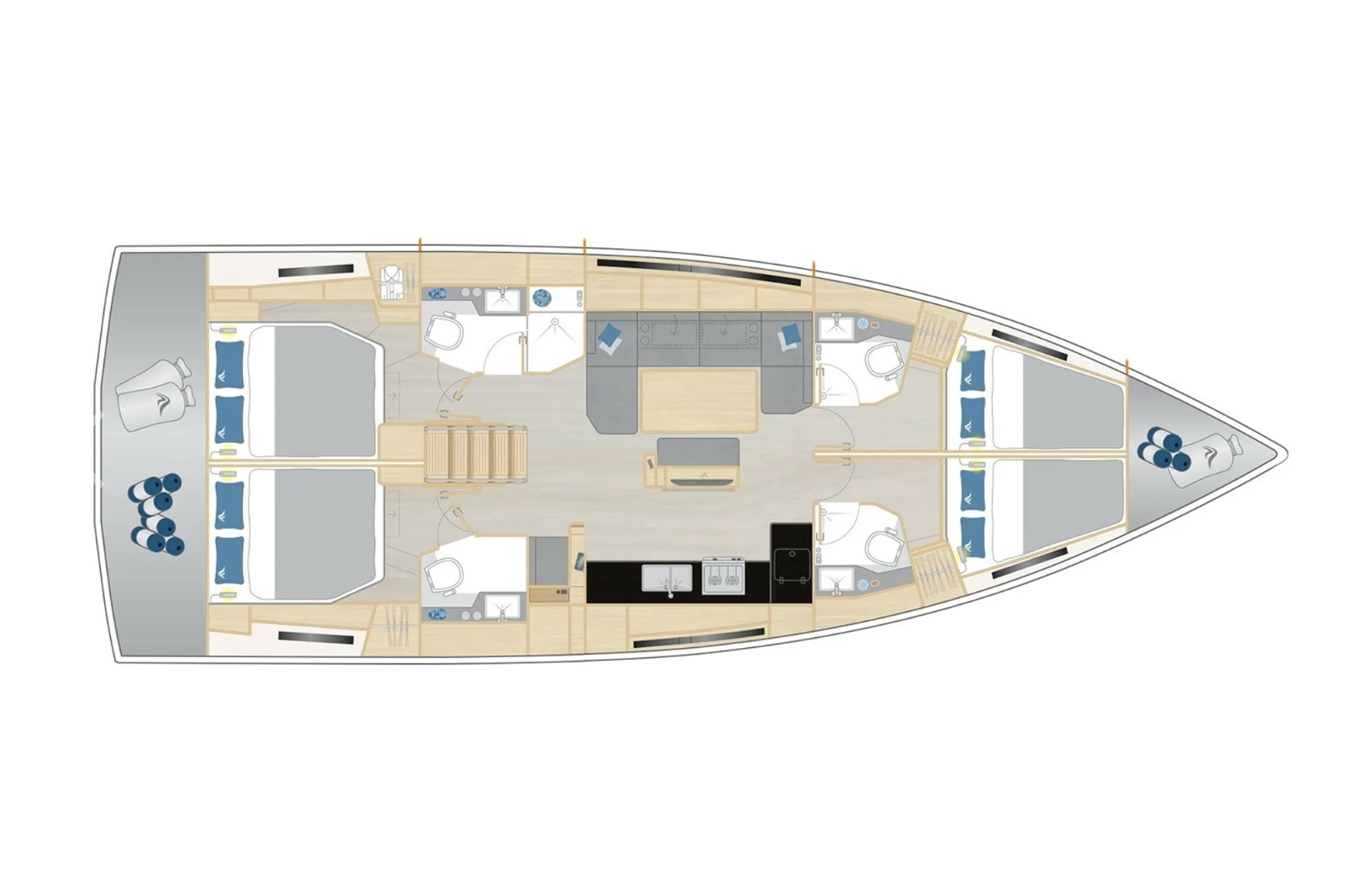 Vermietung Segelboot Hanse mit Führerschein