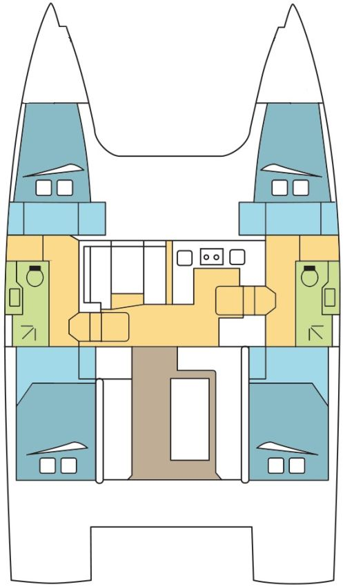 Boot mieten Airlie Beach günstig Nautitech 40