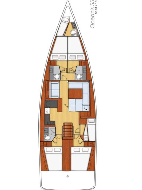 YachtCharter in Lavrion - Bénéteau Oceanis 55 auf SamBoat