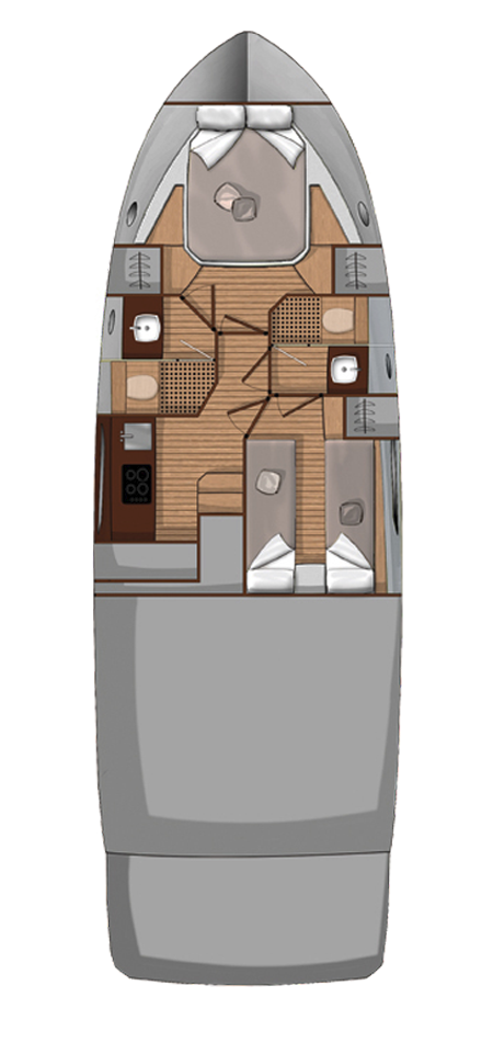 Yacht mieten in Šibenik - Sessa Marine Sessa Fly 42 - 2 cab.