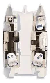 Boot mieten Frenchtown günstig Fountaine Pajot FP 41 Maesto 3 