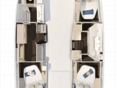 Bootsverleih Fountaine Pajot Fountaine Pajot FP 41 Maesto 3  Frenchtown Samboat