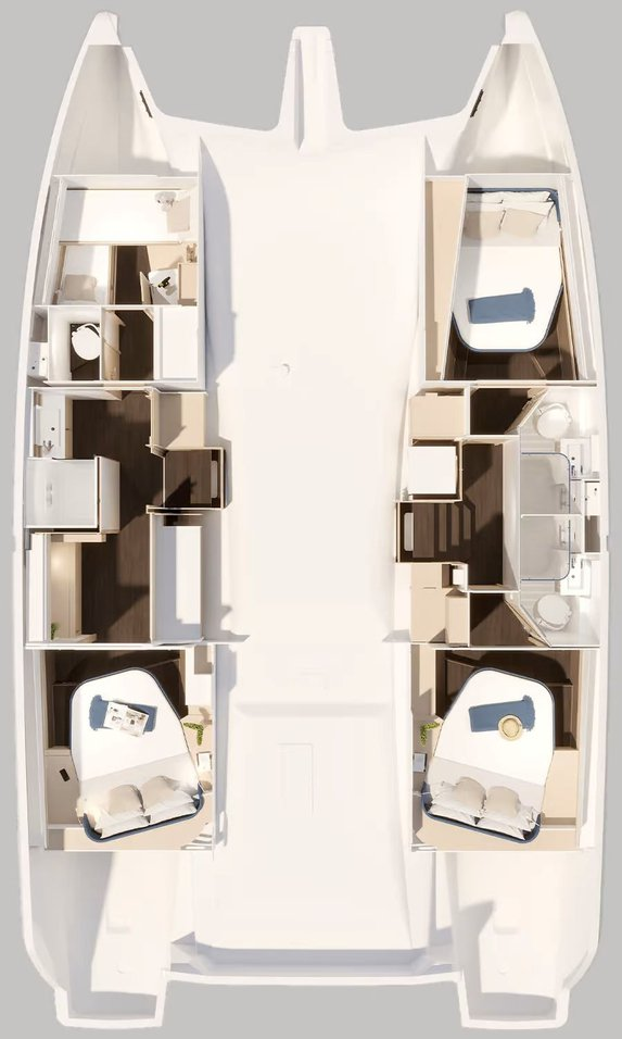Ein Fountaine Pajot Fountaine Pajot FP 44 Maestro - 3 cab. mieten in Road Town