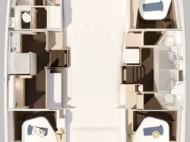 Ein Fountaine Pajot Fountaine Pajot FP 44 Maestro - 3 cab. mieten in Road Town
