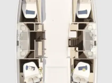 Boot mieten Frenchtown günstig Fountaine Pajot FP 44 Quatuor - 4 cab.