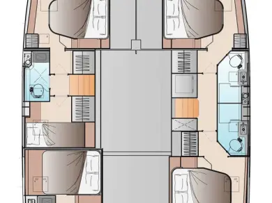 Katamaran mieten in Frenchtown - Fountaine Pajot Fountaine Pajot FP 48 Quintet 5