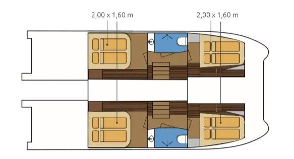 Vermietung Motorboot Fountaine Pajot mit Führerschein