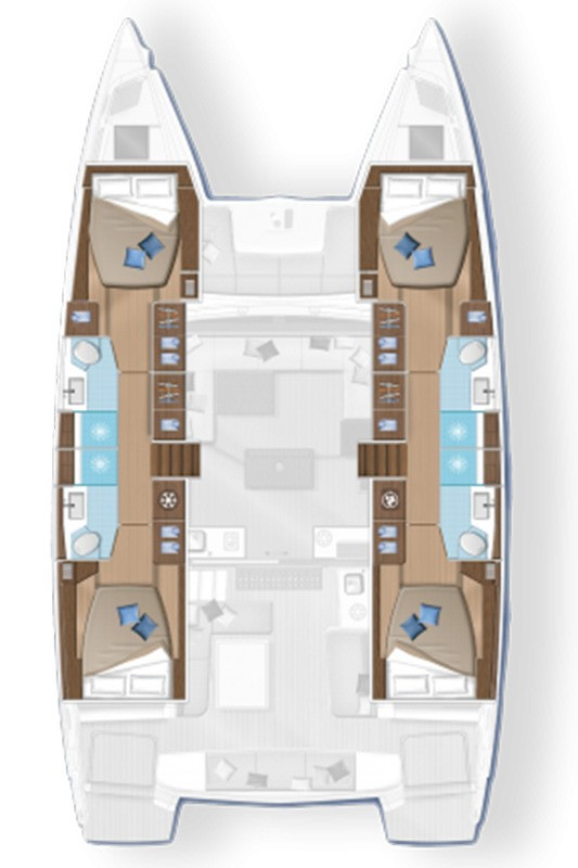 YachtCharter in Seget Donji - Lagoon Lagoon 50 auf SamBoat