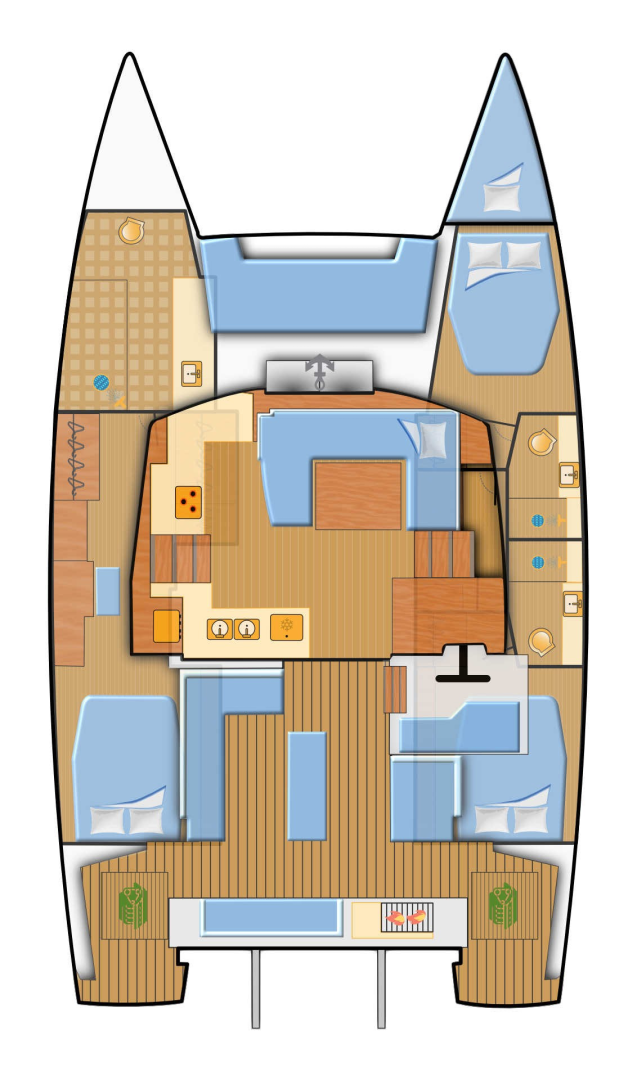 Ein Fountaine Pajot Elba 45 mieten in Biograd na Moru