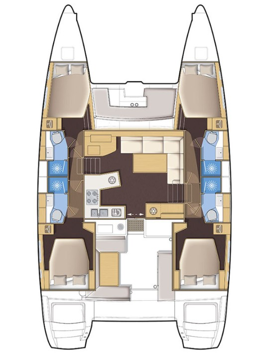 YachtCharter in Primošten - Lagoon Lagoon 450 F auf SamBoat
