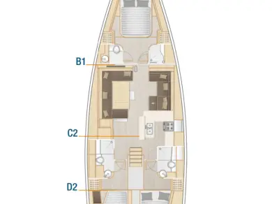 YachtCharter in Seget Donji - Hanse Hanse 588 auf SamBoat