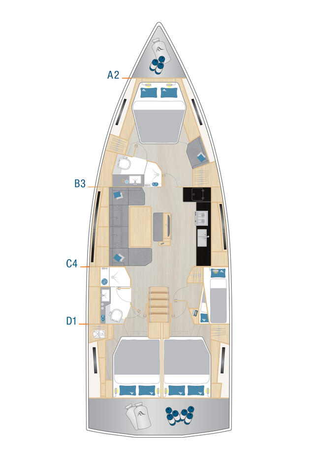 Segelboot mit oder ohne Skipper Hanse mieten in Göcek