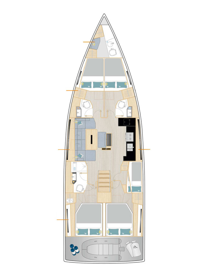 YachtCharter in Göcek - Hanse Hanse 510 auf SamBoat