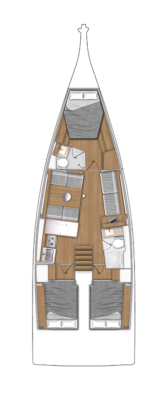 Vermietung Segelboot Bénéteau mit Führerschein