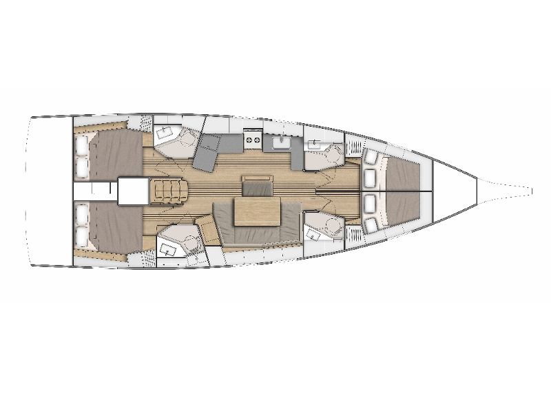 Boot mieten Pomer günstig Oceanis 46.1