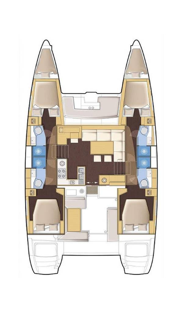 YachtCharter in Álimos - Lagoon Lagoon 450 F auf SamBoat