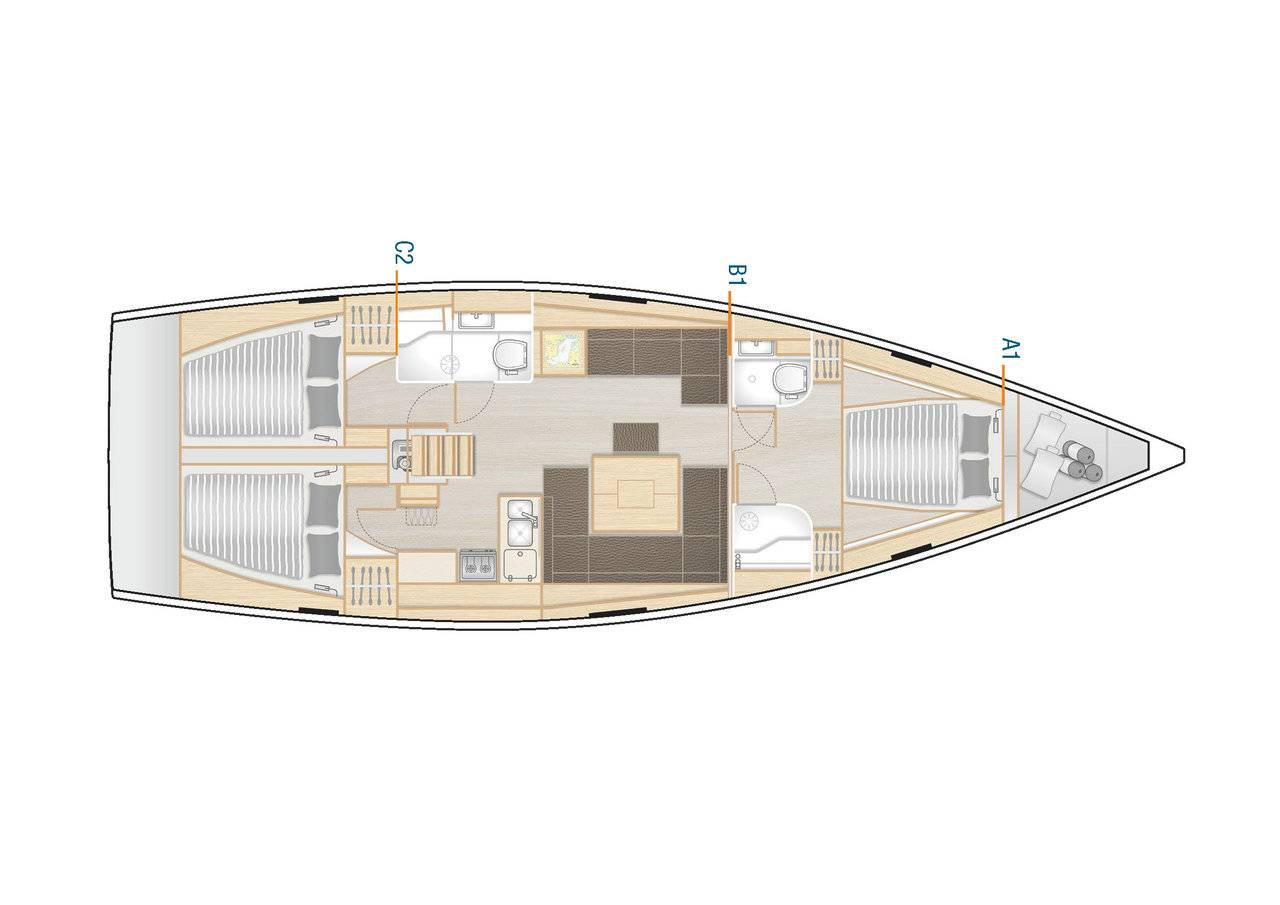 Segelboot mieten in Seget Donji - Hanse Hanse 458