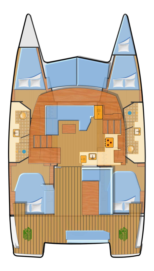 Bootsverleih Fountaine Pajot Isla 40 Can Pastilla Samboat