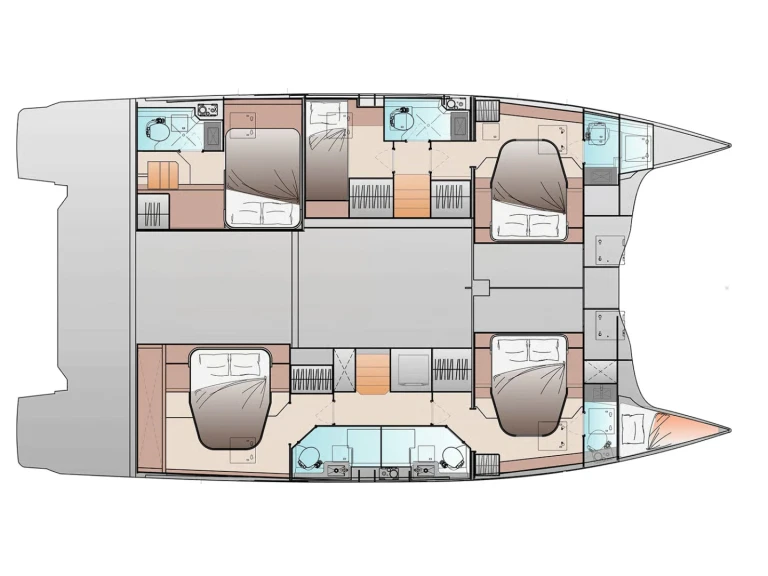 Vermietung Katamaran Fountaine Pajot mit Führerschein