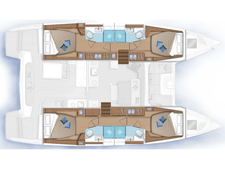 Boot mieten Ribishi günstig Lagoon 46 Luxe A/C