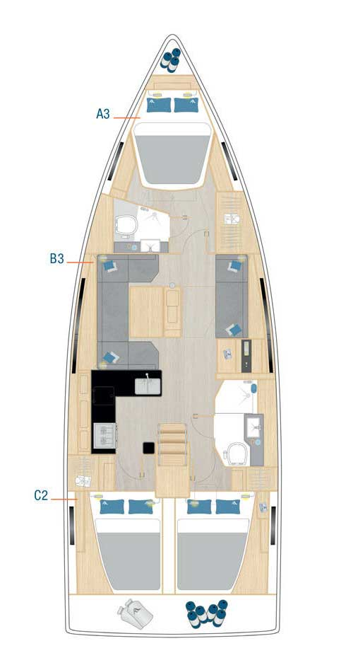 Segelboot mieten in Šibenik - Hanse Hanse 410