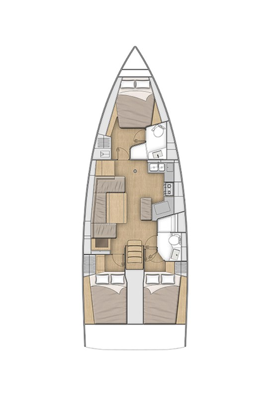 Segelboot mieten in Lefkáda - Bénéteau Oceanis 40.1