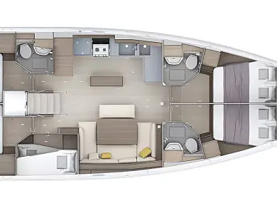 YachtCharter in Biograd na Moru - Bénéteau Oceanis 52 - 5. cab. auf SamBoat