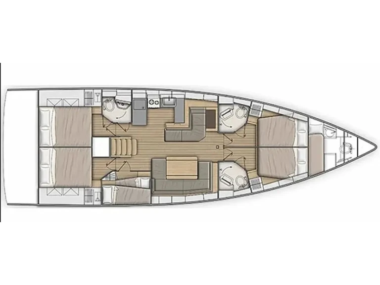 Segelboot mieten in Nikiána - Bénéteau Oceanis 51.1