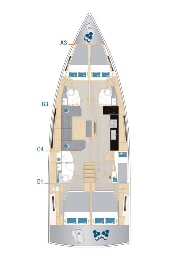 YachtCharter in Šibenik - Hanse Hanse 460 auf SamBoat