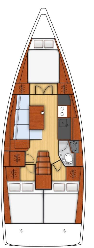 Vermietung Segelboot Bénéteau mit Führerschein