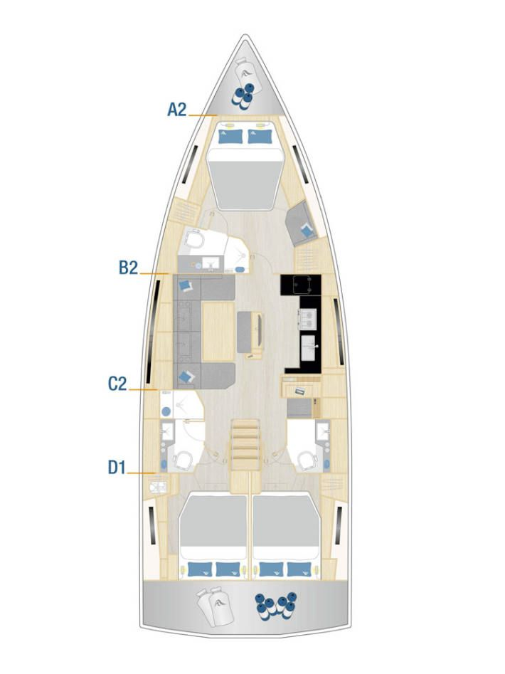 Boot mieten Seget Donji günstig Hanse 460